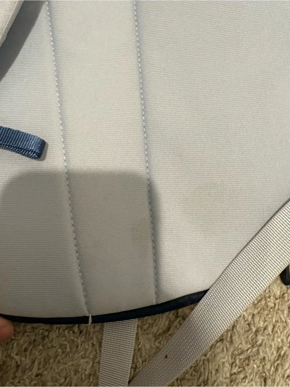 The North Face White and Navy Sling Backpack